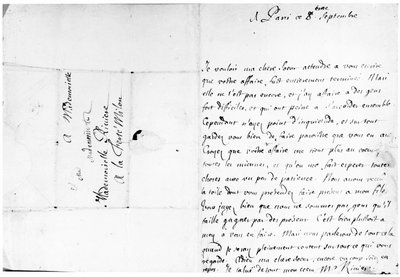 Brief an seine Schwester Marie in La Ferté-Milon von Jean Racine